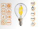 lampadine decorative del filamento LED di 4W G45 Dimmable con dorato/vetro trasparente